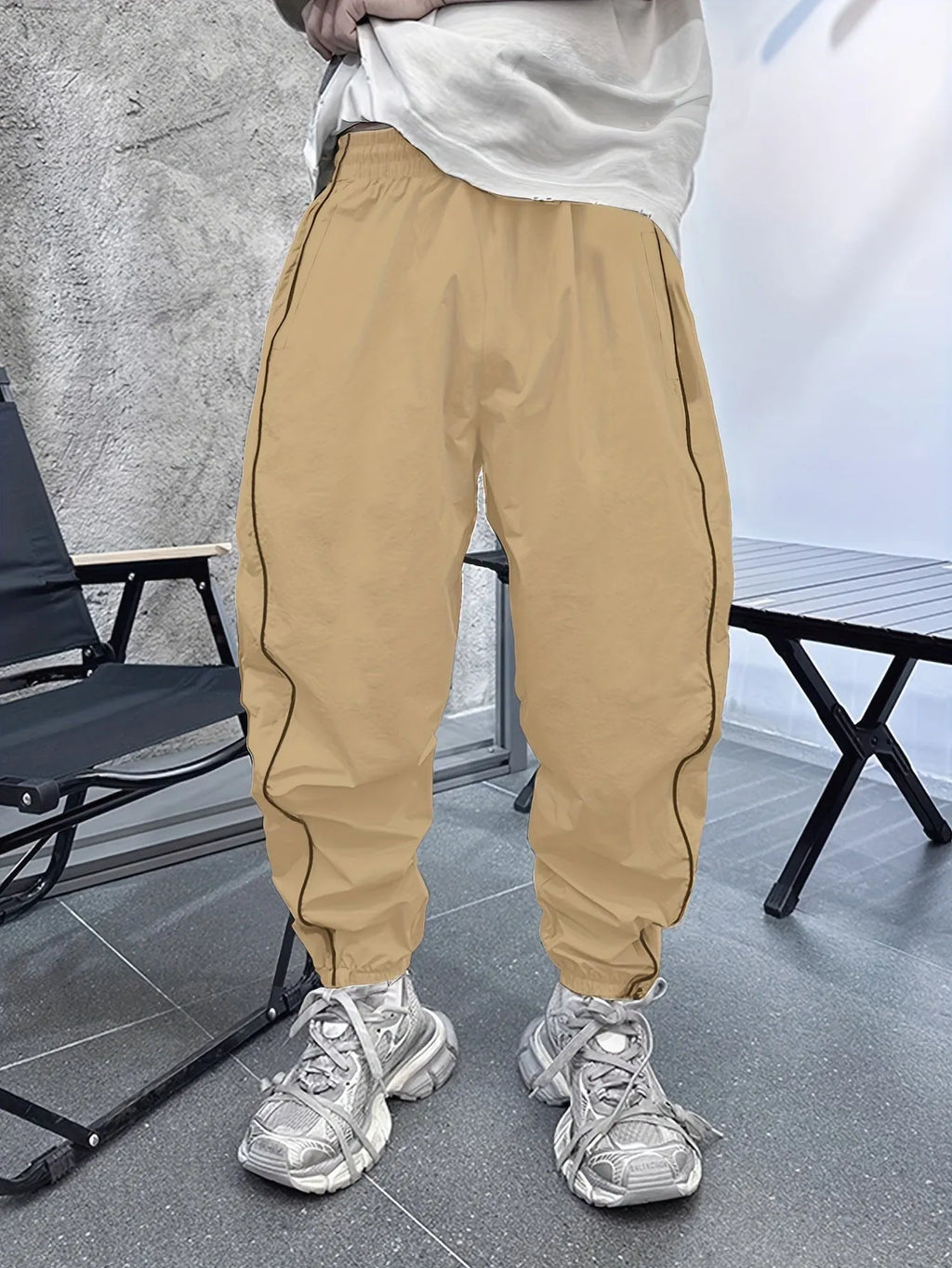 Men's loose fit bamboo fibre cropped sports trousers in multiple colour options