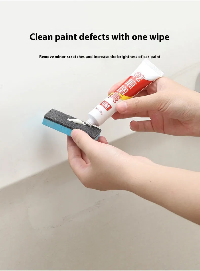 Car repair wax kit with grinding A wax, polishing B wax, and frosted sponge mop for vehicle paint scratch removal