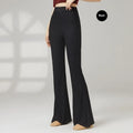 Women's solid colour dance training pants in polyester for sports practice