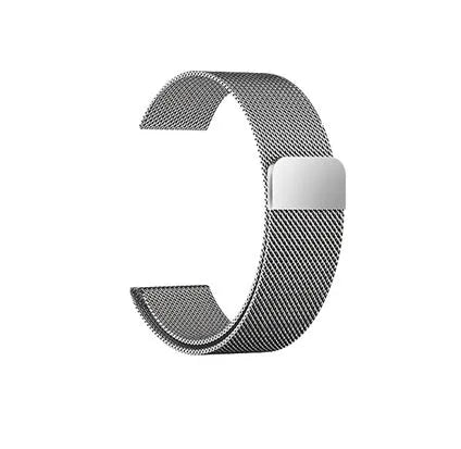 Stainless steel smartwatch strap for 38mm and 42mm watches in silver colour