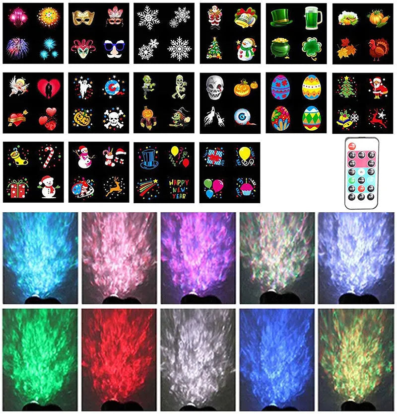 Outdoor waterproof double tube animated water pattern light with IP65 rating
