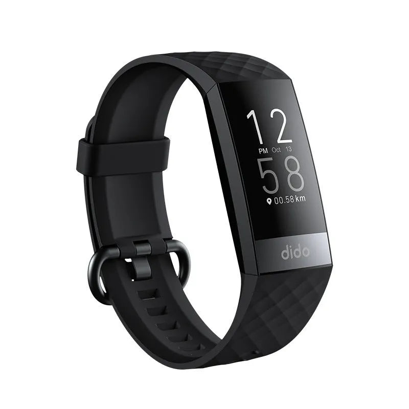Y6 Black smart bracelet with health monitoring features including ECG, blood pressure and blood oxygen tracking