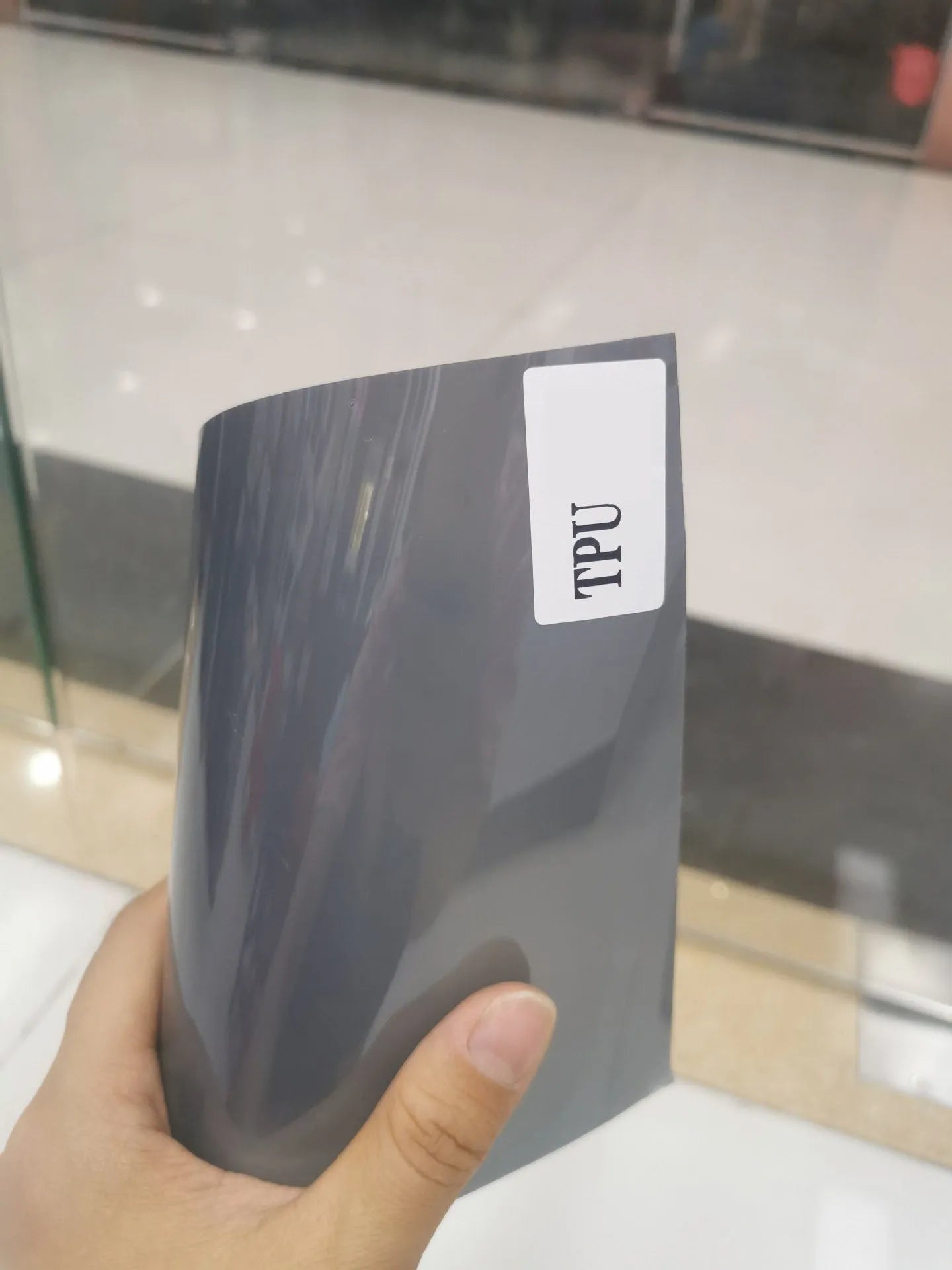 30cm wide TPU car lamp protective film roll for large LED lampshades in dark grey colour