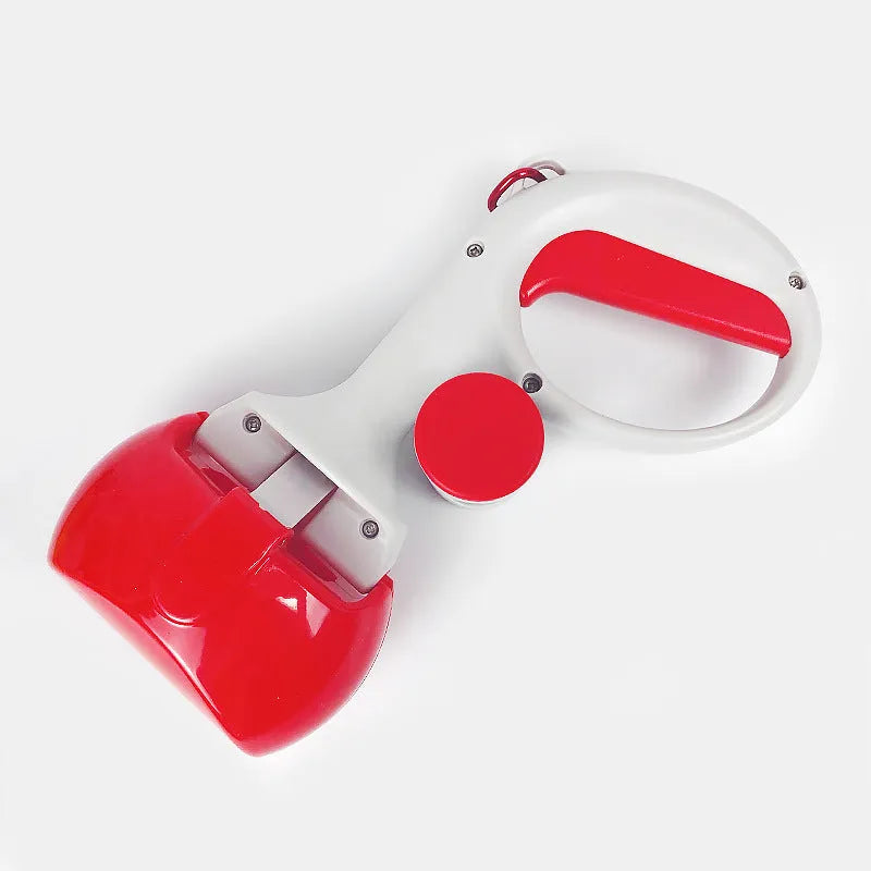 ABS plastic pet pooper scooper with integrated trash bag holder and hanging hook
