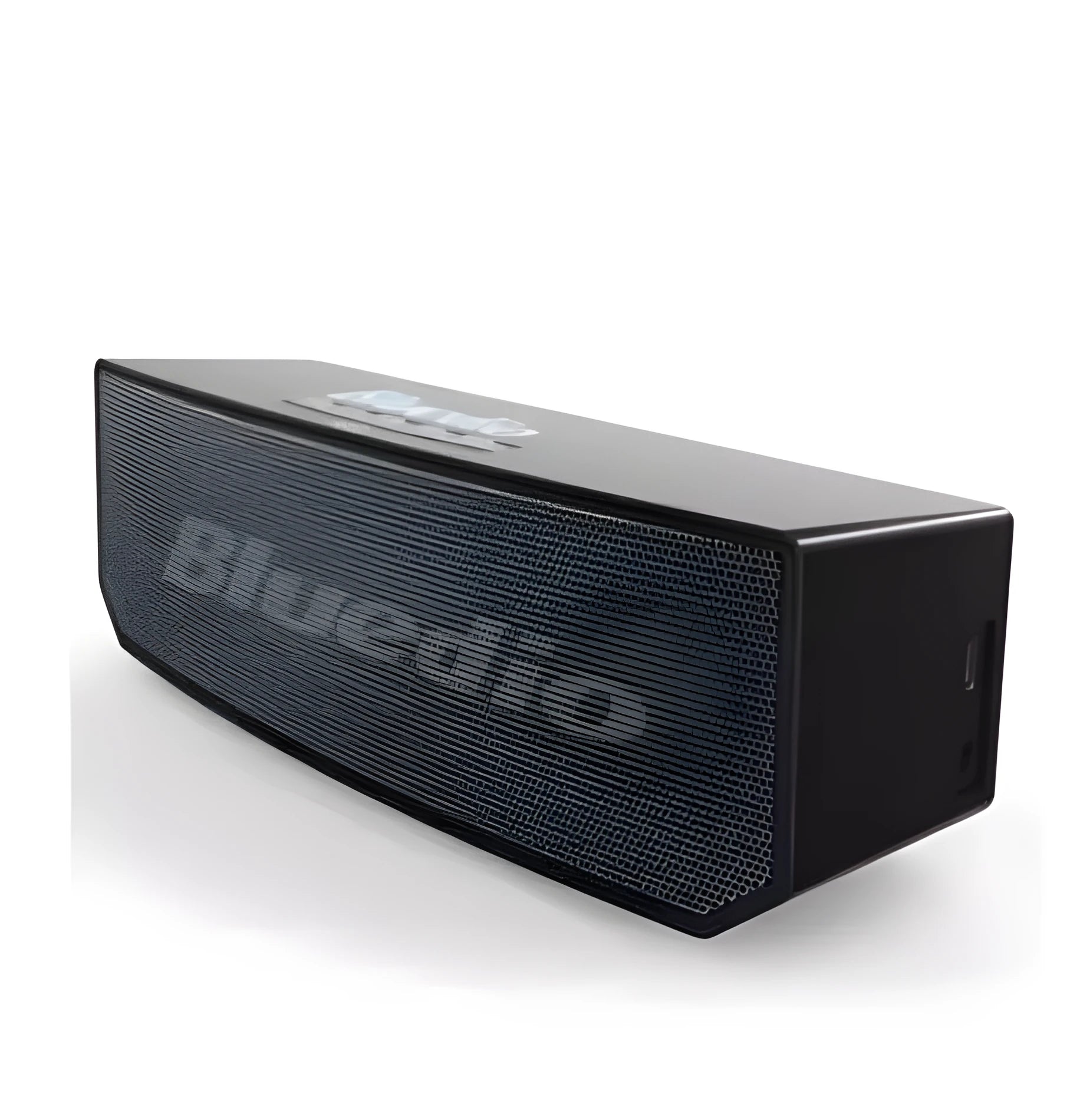 Black BS-6 Bluetooth smart speaker with 52mm driver unit and micro-USB charging port