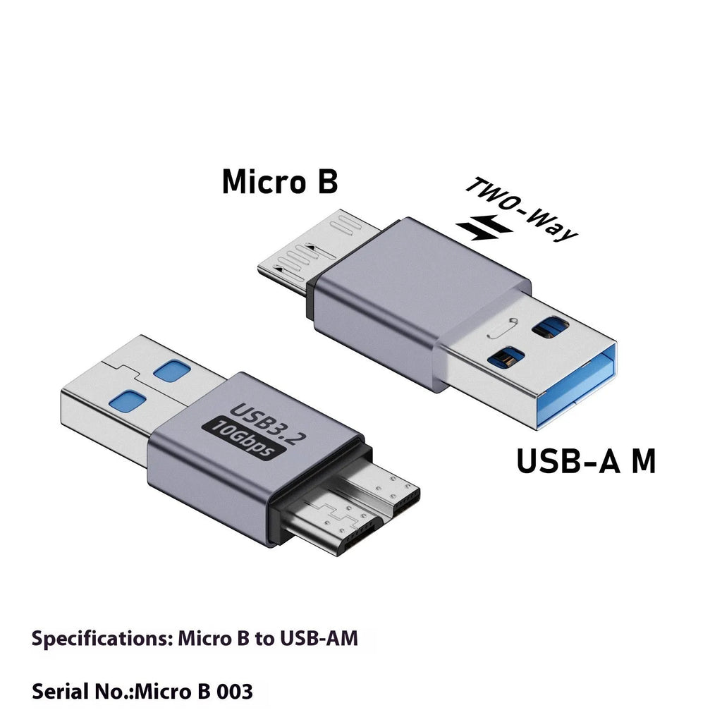 USB AM male to Micro-B female adapter connector for older devices