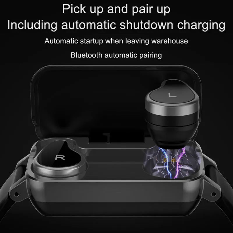 Call Bracelet smart wearable in black, blue, or coffee colour on a wrist, showing heart rate monitoring.