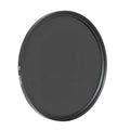 ND8 camera filter in aviation aluminium frame with optical resin lens showing thread size markings