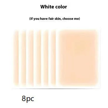 Pack of adhesive tattoo cover patches in various skin tone colours on a white background.