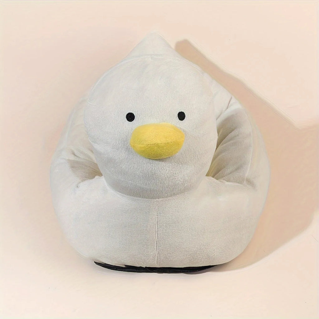 Duck shape fluffy pet bed sofa for small dogs and cats in blue or white colour