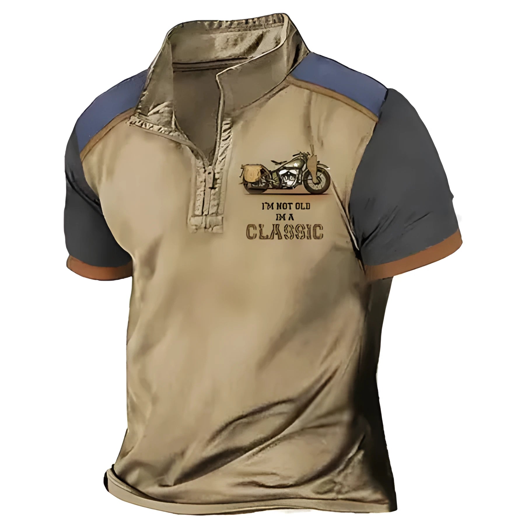 Man wearing a solid colour loose fit polyester golf polo shirt for sports leisure.