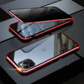 Clamshell anti-spy phone case for iPhone with machined glass construction in multiple solid colours