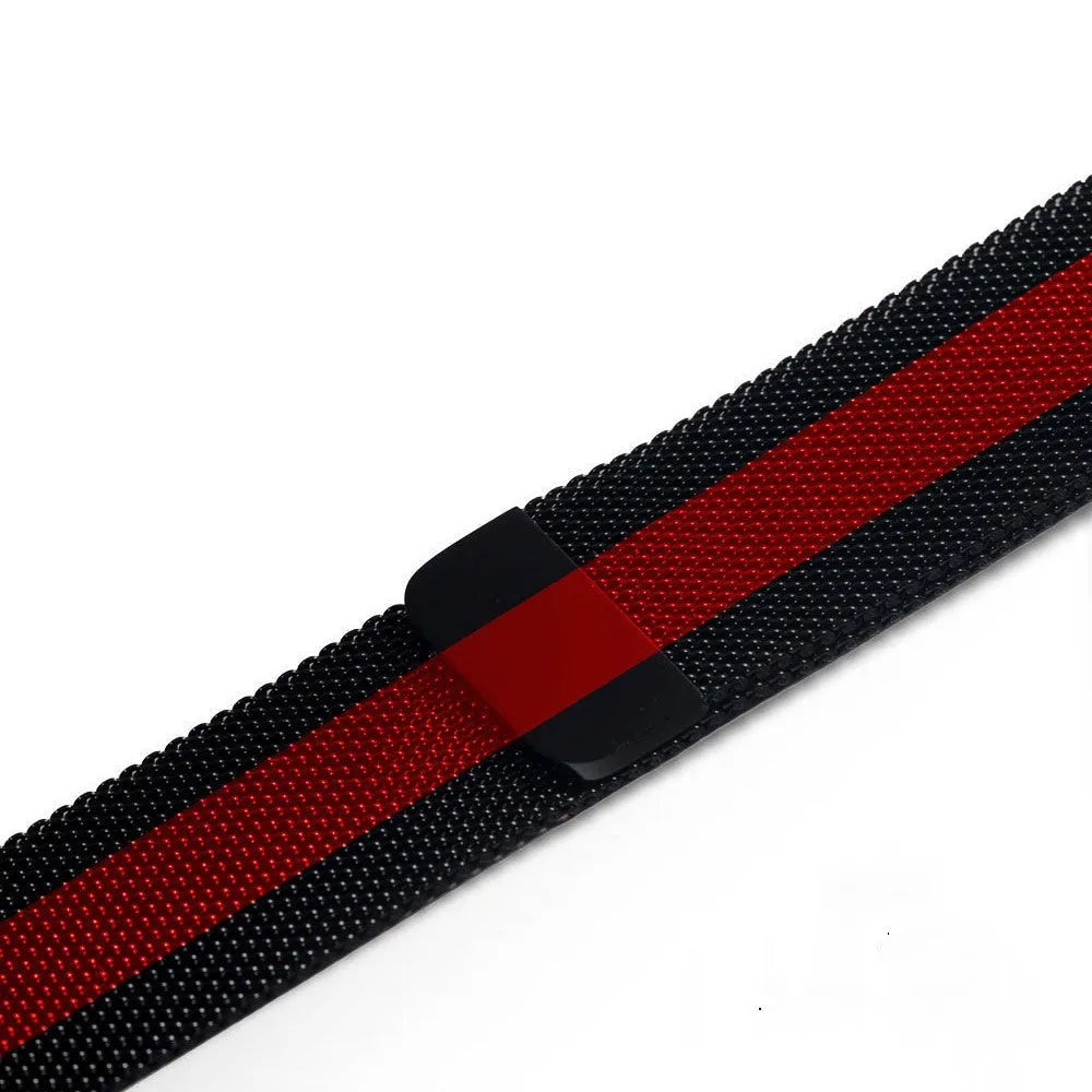 Stainless steel smartwatch strap for 38mm and 42mm watches in silver colour