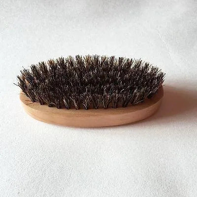 Natural boar beard brush with 1.8cm boar bristles, 11.3 by 6 by 3.3cm