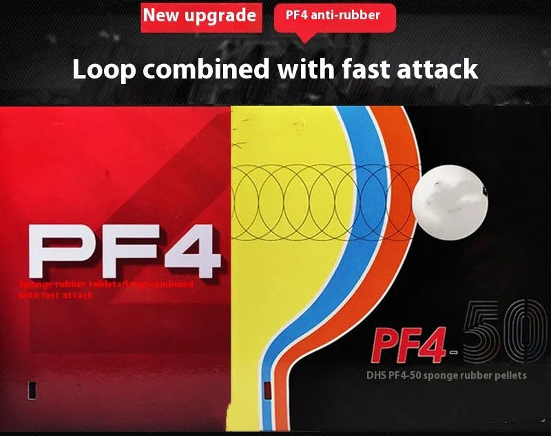 Classic-50 fast attack table tennis racket with sticky anti-rubber in red or black thickness options