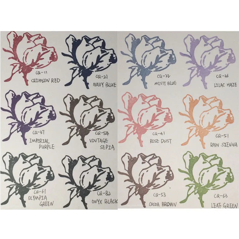 Rectangle notebook stamp pad with oily ink for DIY rubber stamp projects in five colour options