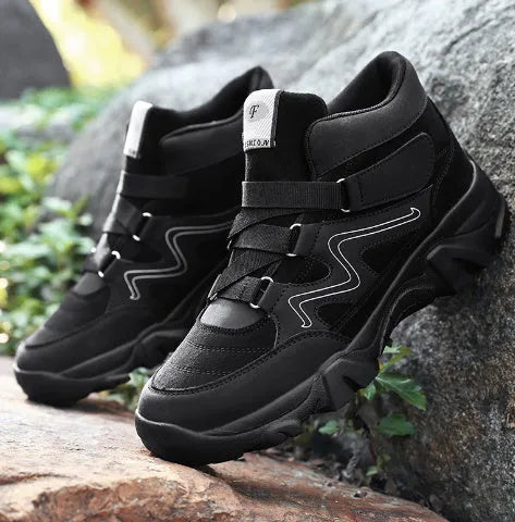 Men's suede casual shoes in black, blue, brown, and dark grey colours, sizes 39 to 49