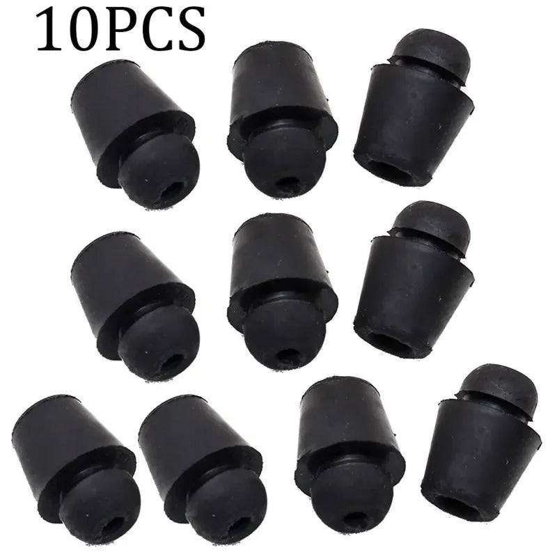 Pack of 10 X16 coloured rubber damping clips for automotive shock absorption applications