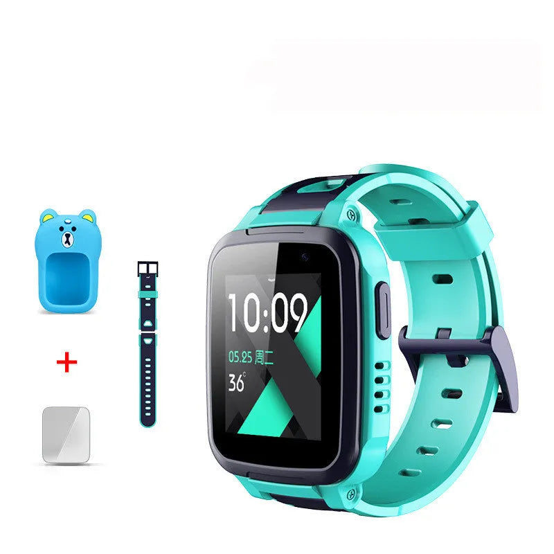Blue 360 SE5 children's waterproof smartwatch with stainless steel band on a wrist