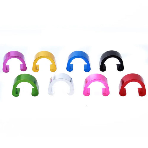 Aluminum alloy C buckle hardware fastener in multiple colours for paracord and keychain projects