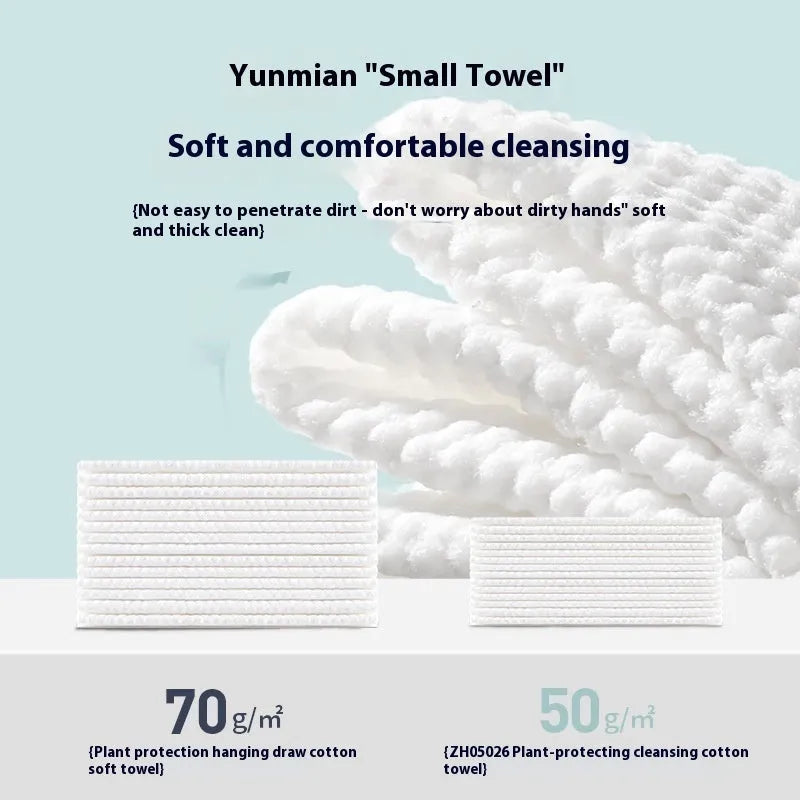 Disposable face cloth roll with hanging removable design containing 100 thickened sheets