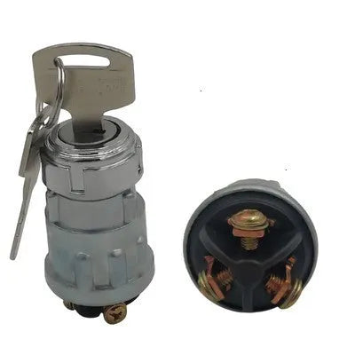 Pure copper vehicle ignition switch with key for trucks, forklifts and agricultural machinery