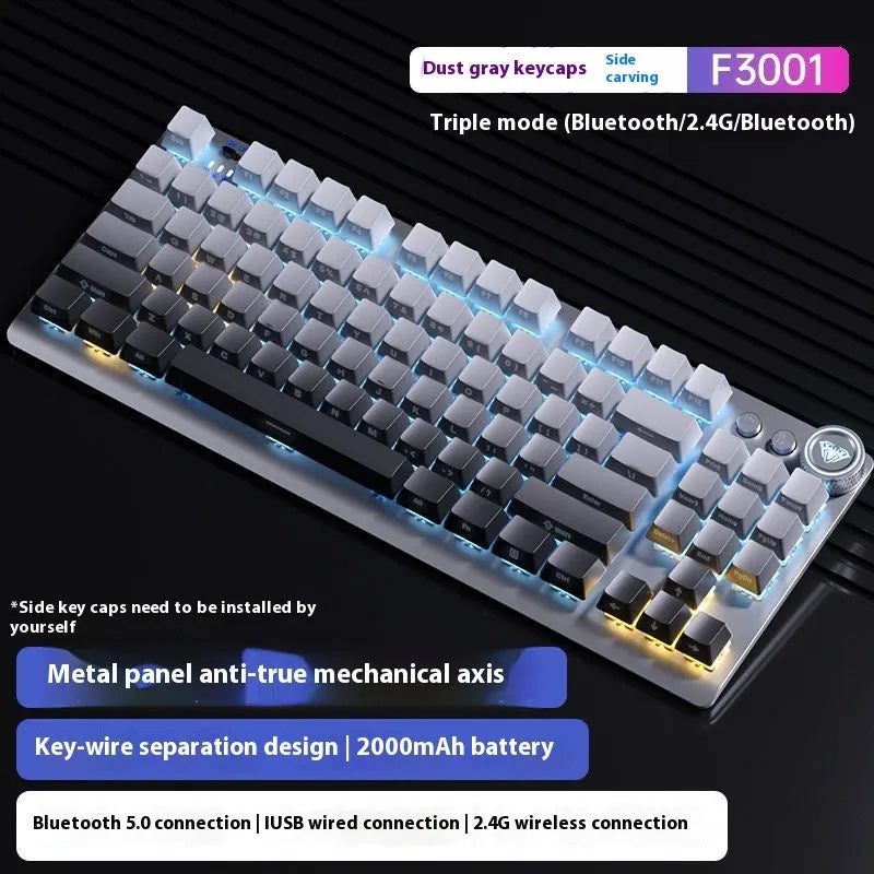 Tarantula wireless mechanical keyboard with side engraving and multiple lighting colour options