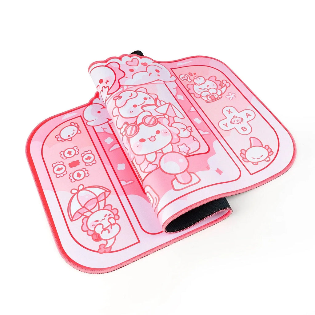 75x40cm large cloth mouse pad with hexagonal crane machine anime design and wrist support