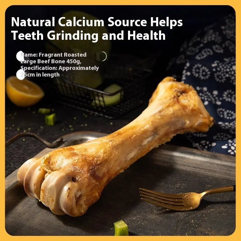 Puppy molar rod dental chew in three sizes with roasted ox bone flavour for training and teeth cleaning