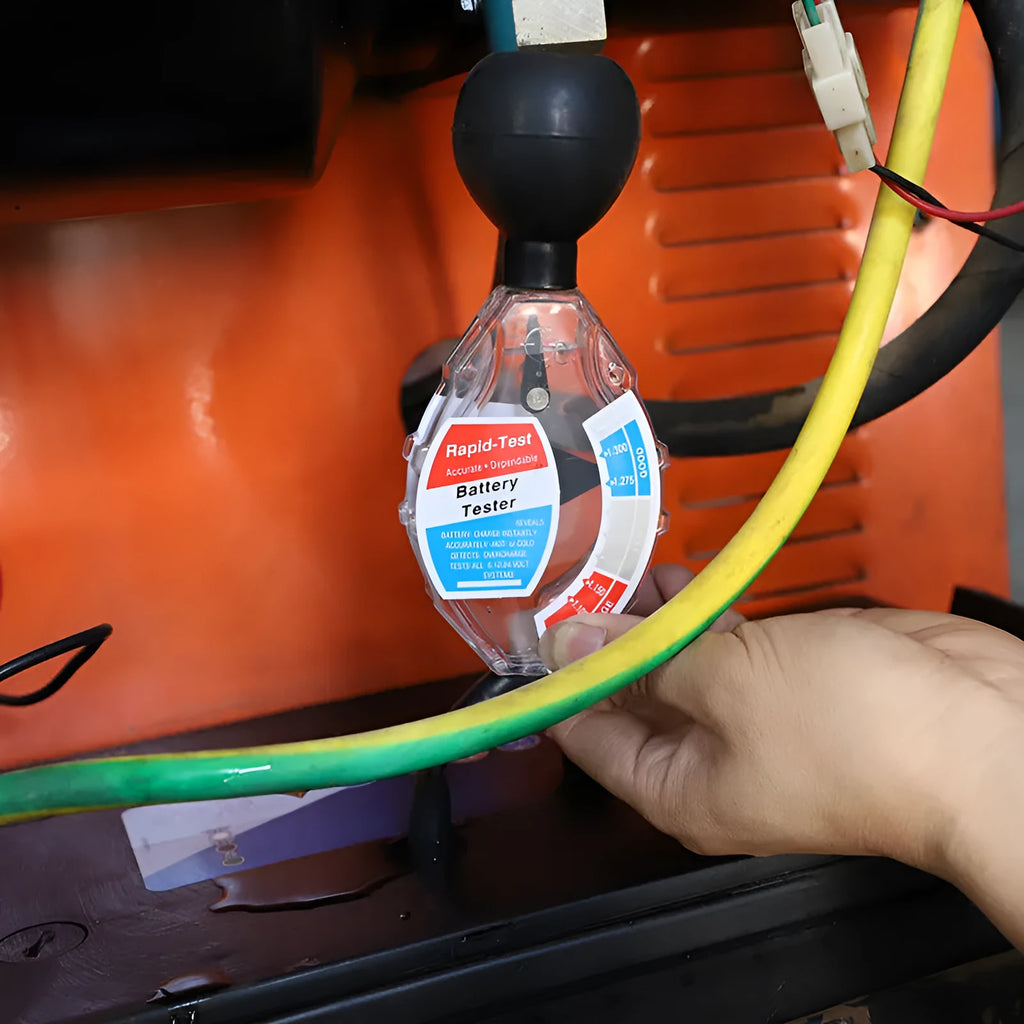ABS liquid hydrometer for lead acid battery electrolyte testing with suction bulb