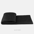 Modern minimalist grey and white plaid bed runner blanket set with pillow on bed