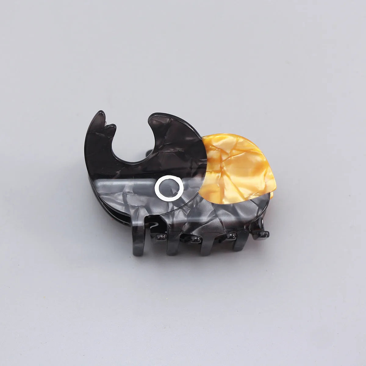 Handmade cellulose acetate Beetle Grip with cartoon caterpillar design