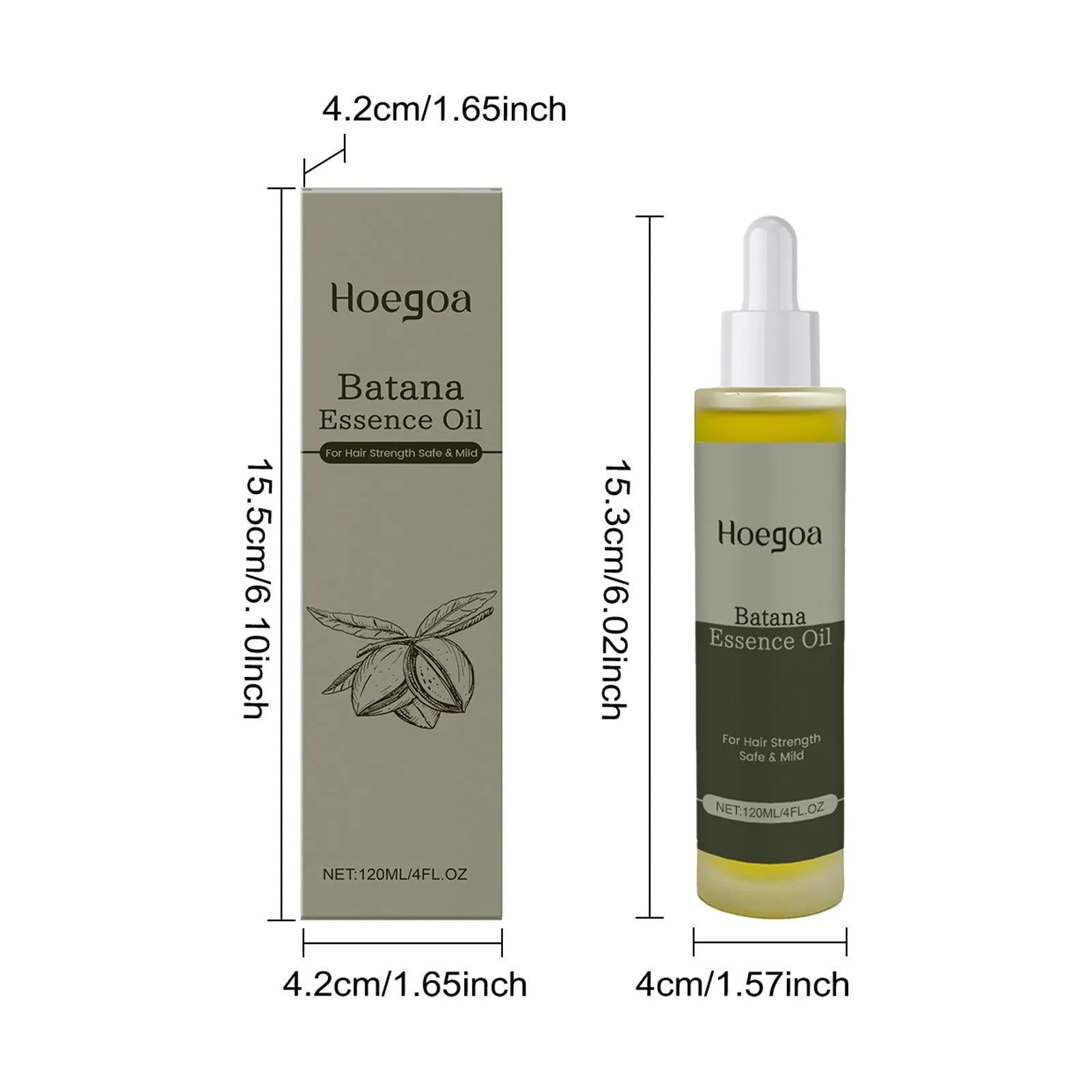 Platthana Secret Hair Essential Oil bottle with 120ml capacity containing ginger root and rosemary oil formula