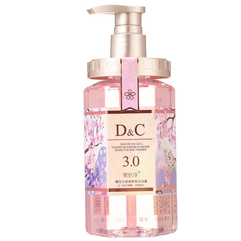 Sakura shampoo conditioner shower gel nursing suite 500ml bottle with cherry blossom formula