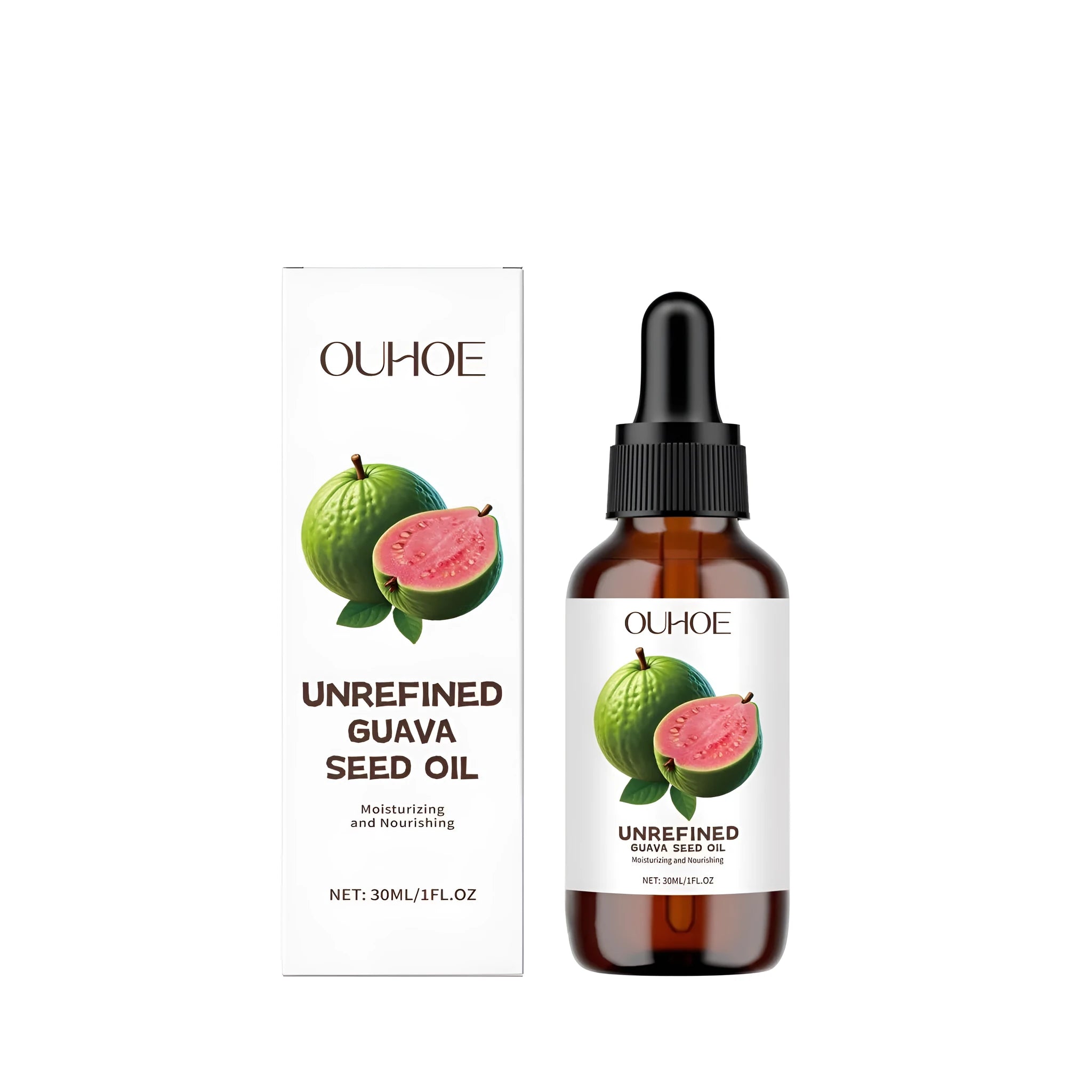 30ml bottle of guava seed oil facial moisturiser with vitamin C and glycerin