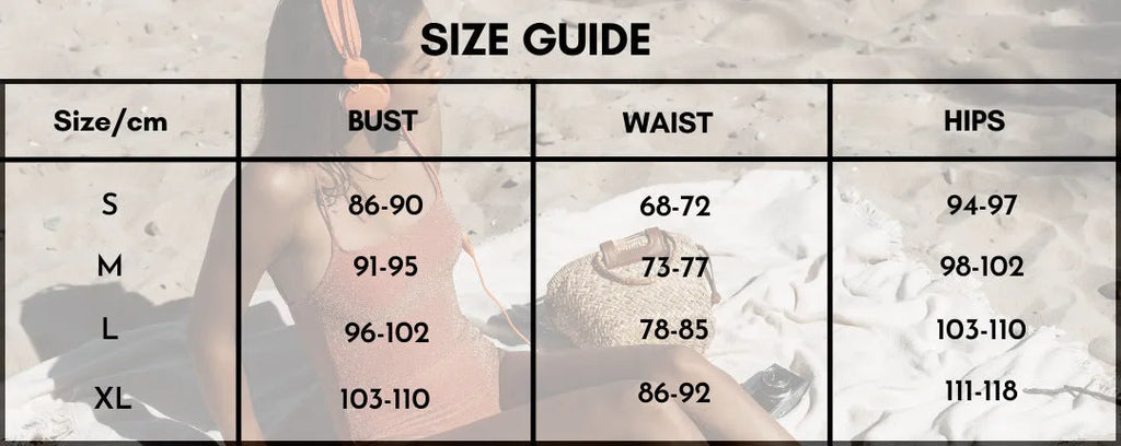 Women's one-piece swimsuit with matching skirt in assorted colours showing gold button detail