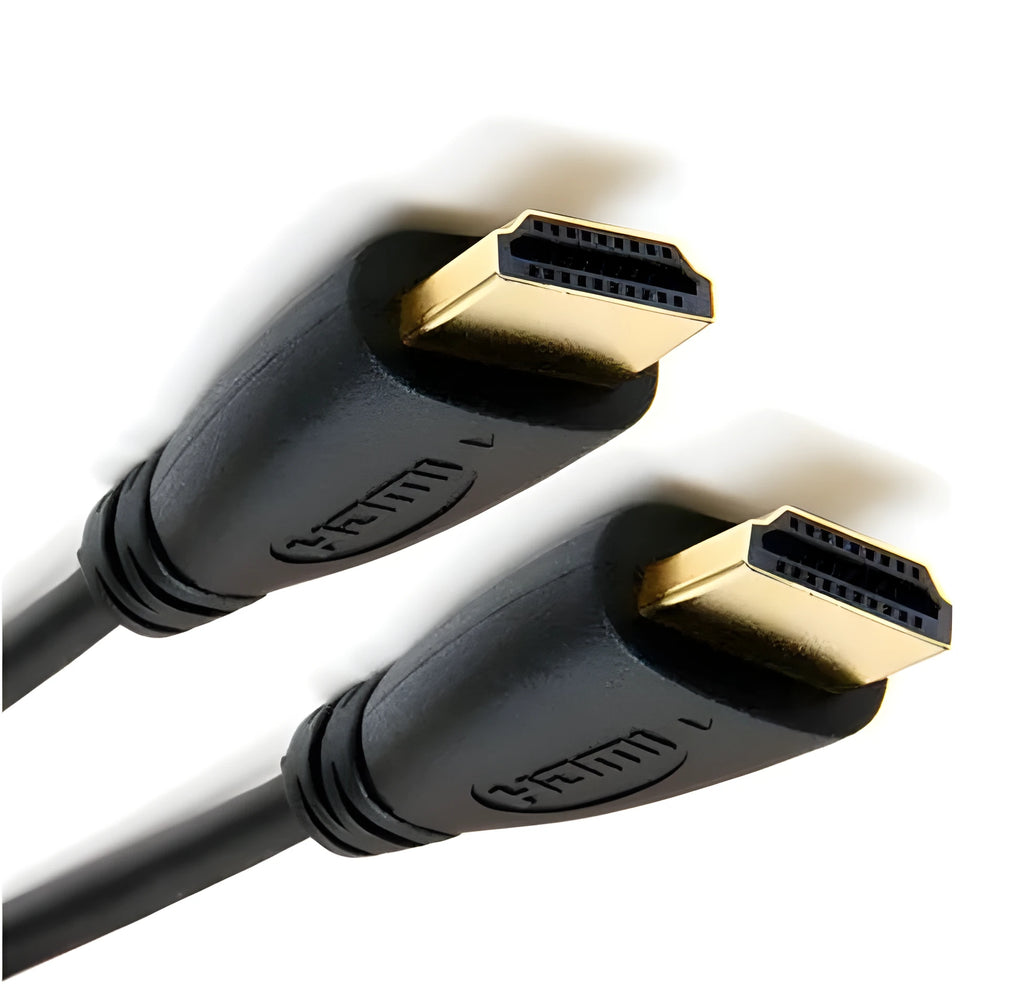 Gold-plated HDMI cable with male connectors available in multiple lengths from 3ft to 5m