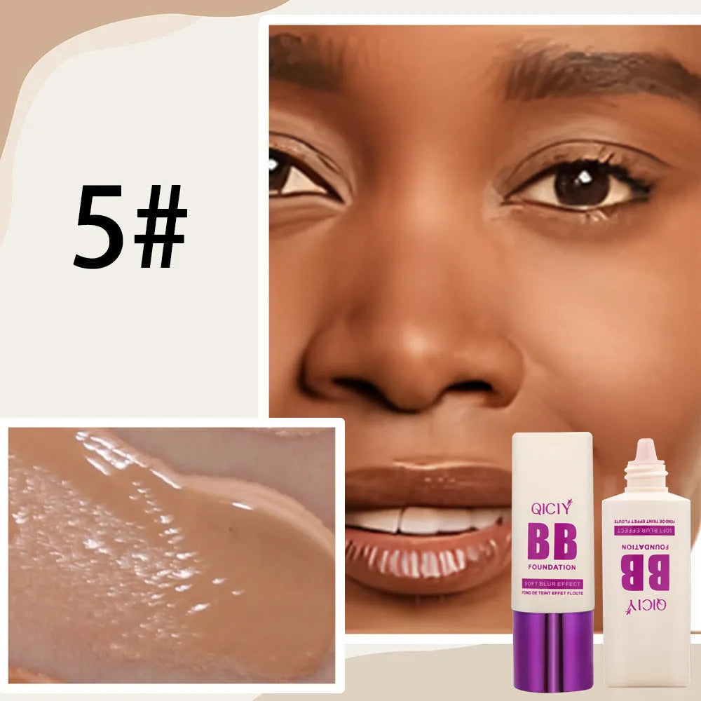 Feeding bottle BB cream foundation in liquid form with brightening properties