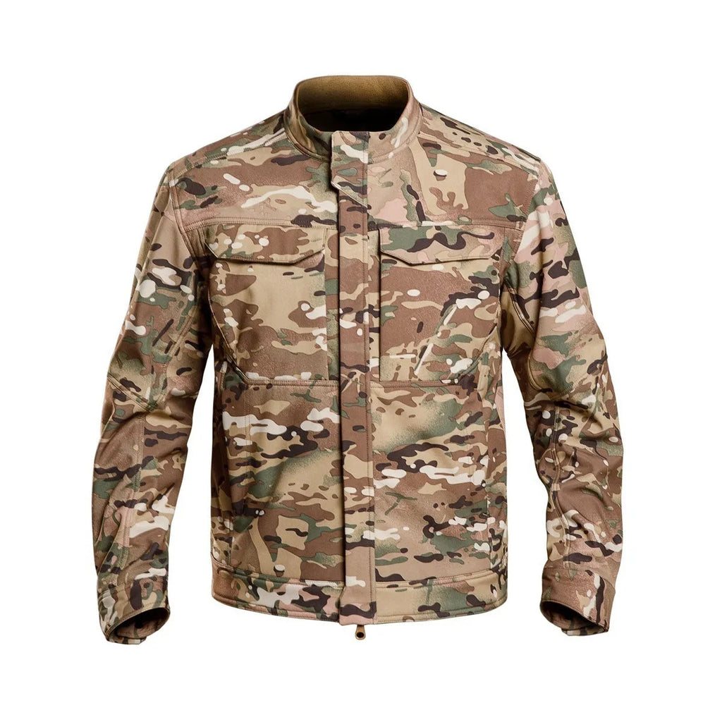 Bone Frog black soft shell tactical jacket for outdoor mountaineering and camping activities