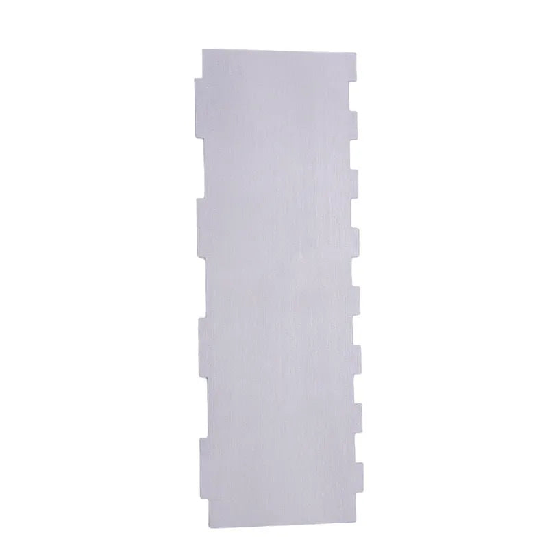 Stainless steel cake scraper with multiple polygon-patterned edges for decorating