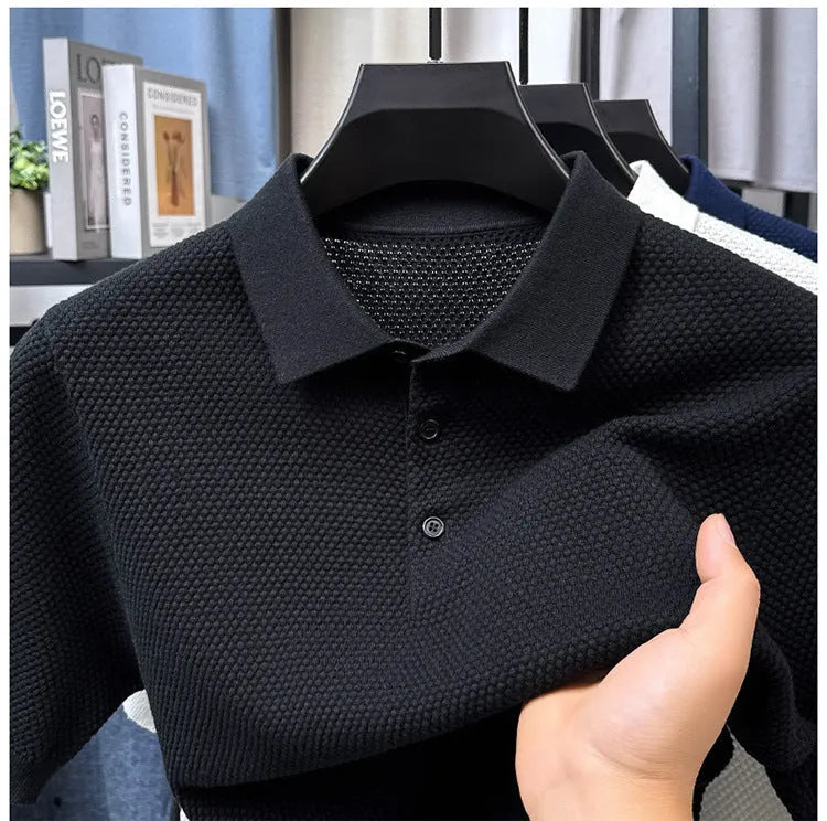 Men's loose fit short sleeve cotton sweater pullover in various colours