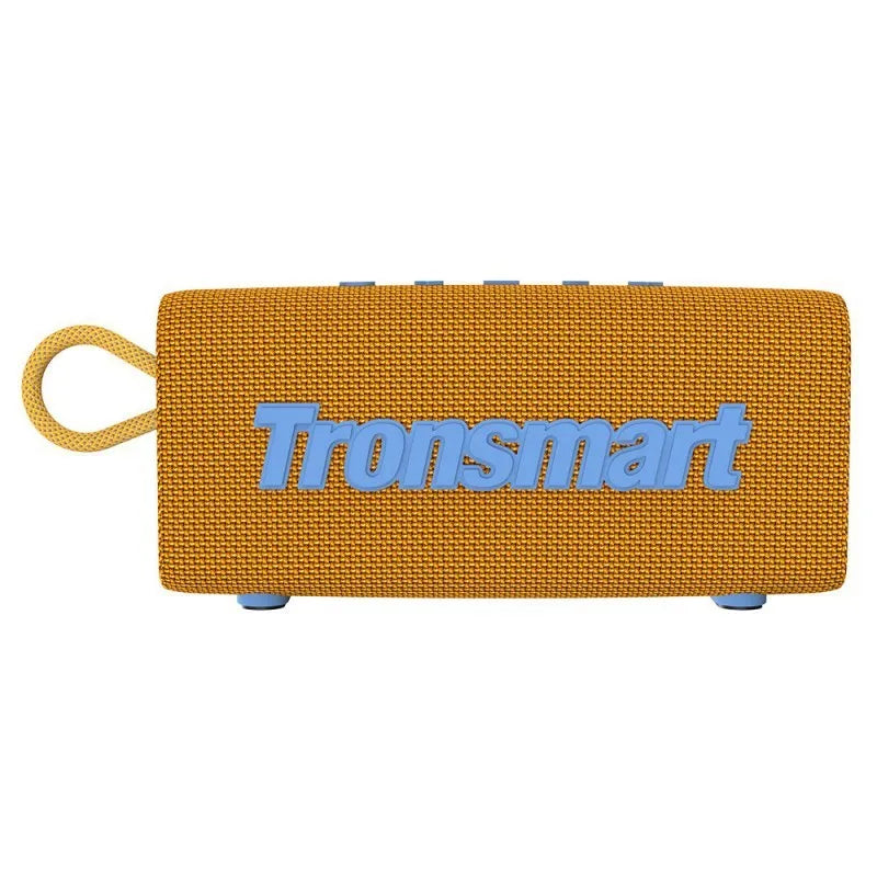 Portable waterproof Bluetooth speaker in multiple colours including black, blue, and camouflage, for outdoor use.