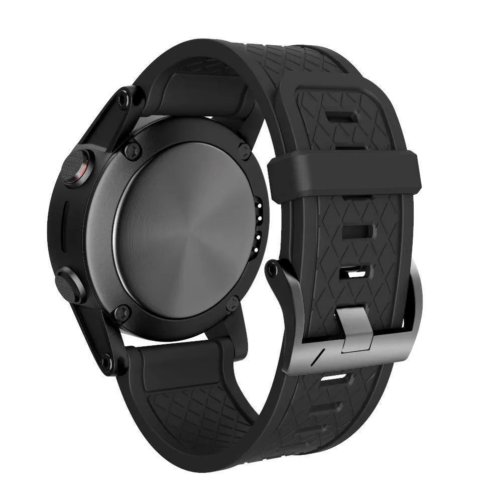Jiaming compatible 26mm silicone watch strap with stainless steel buckle in multiple colour options