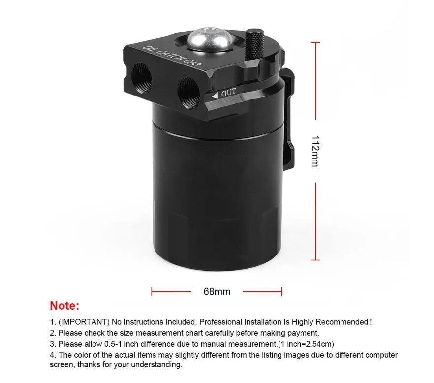 Aluminium alloy oil separator for Ford Expedition in choice of black, blue, red, or silver finish.