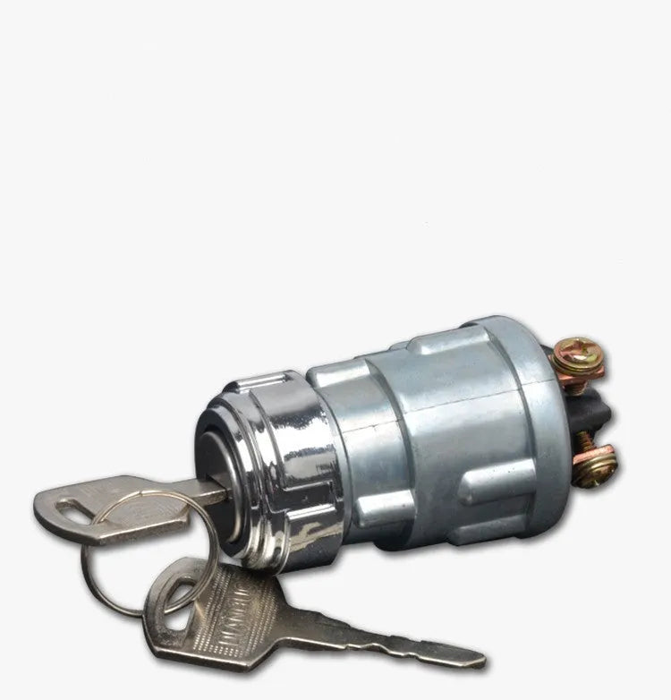 Pure copper vehicle ignition switch with key for trucks, forklifts and agricultural machinery