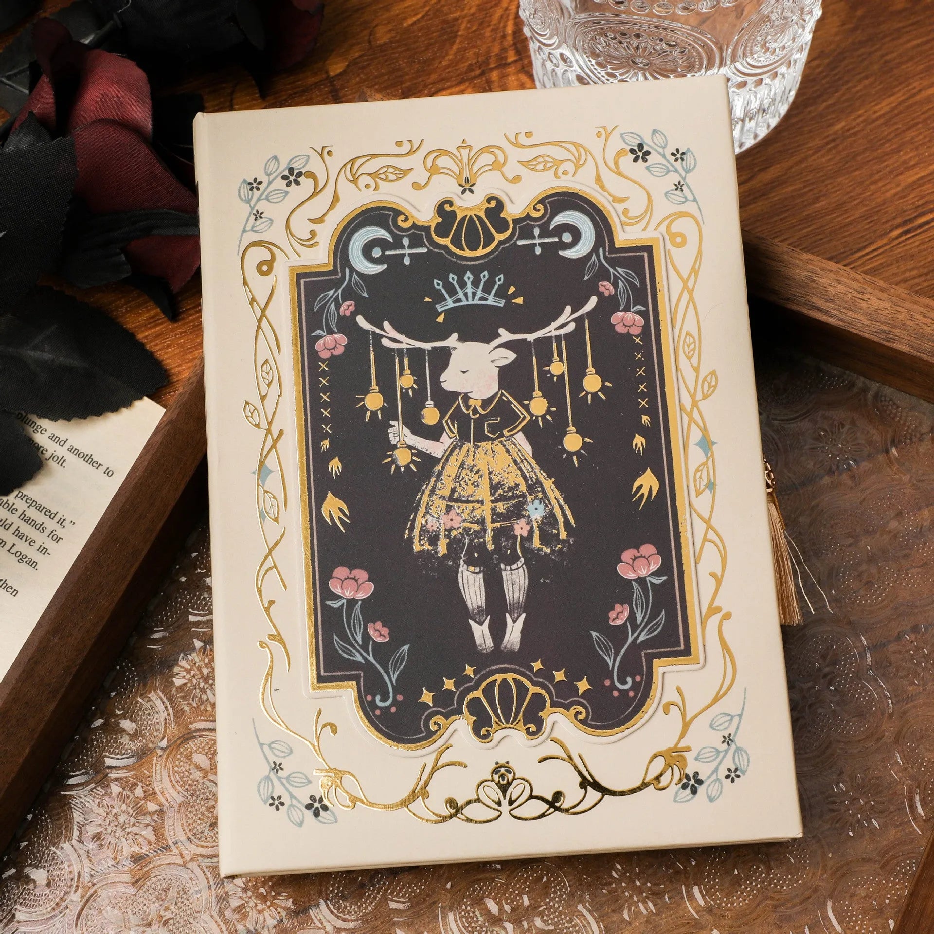Retro Art THALO A5 notebook with 40g wood pulp paper, shown in A-Little Rabbit, Forest, and Red Fruit Temptation cover designs.
