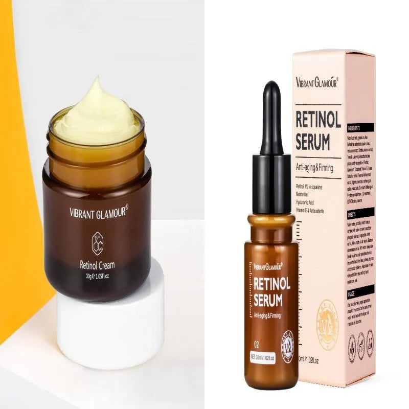 30g Retinol facial serum bottle for reducing dry lines and fine lines