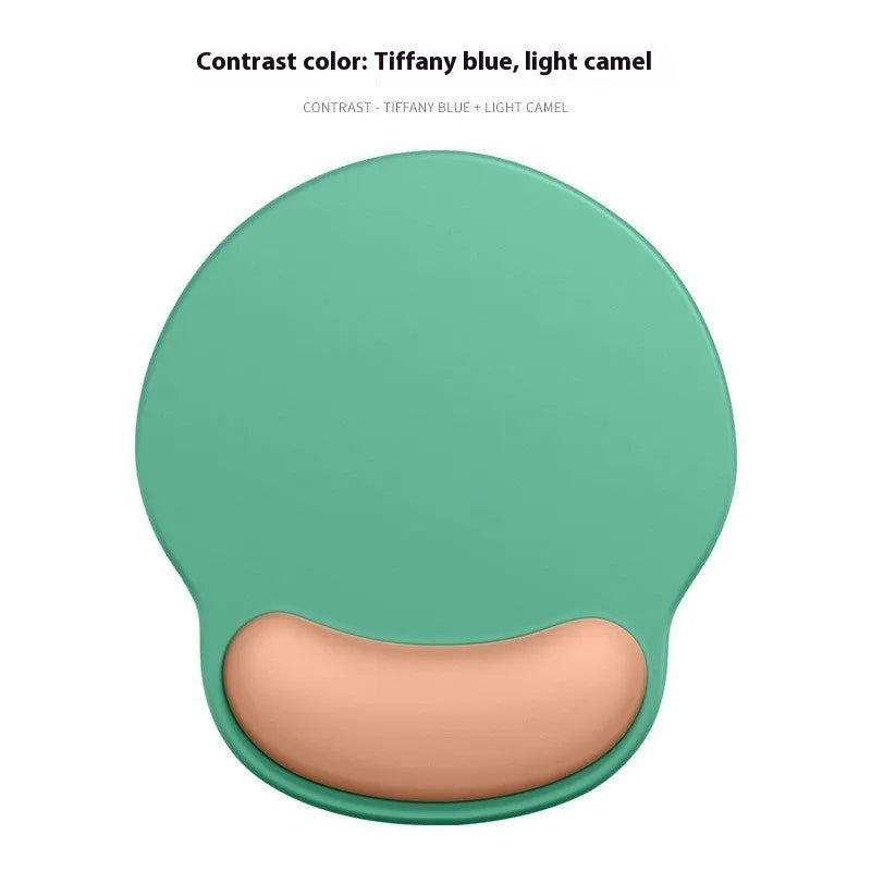 Gradient girl silicone mouse mat with wristband on desk 220x250mm