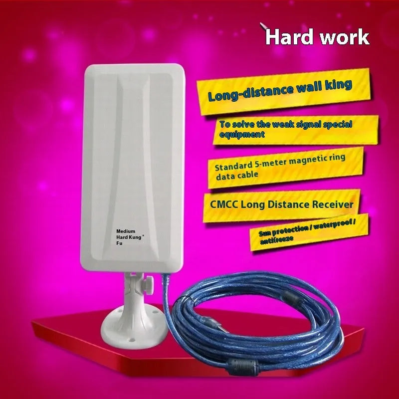 White high power USB wireless network card with Type USB connector