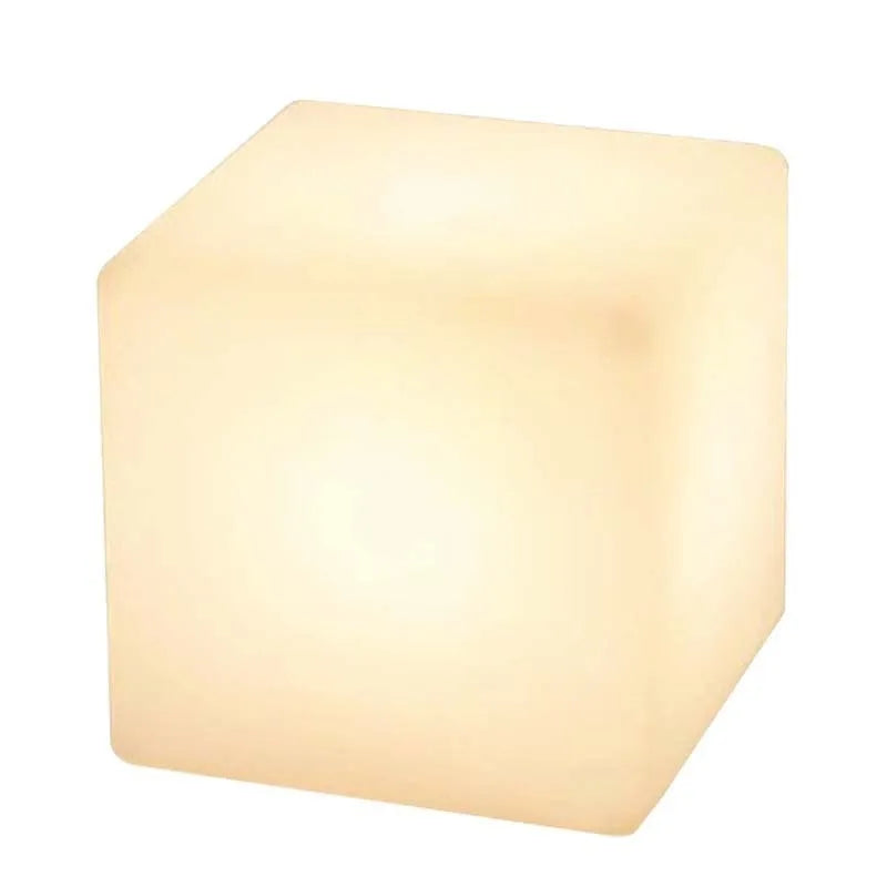 Square LED cube stool light outdoor garden waterproof with modern simple design